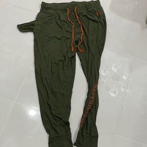 Polo by Ralph Lauren Olive sleep pants with Orange Accents